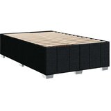  LED okvir za krevet s madracem Crna 120 x 190 cm Tkanina - Crna 120 x 190 cm Dizajn linija | shoptok.hr
