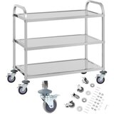 Royal Catering Gostinski natakarski voziček s 3 policami do 150kg iz nerjavečega jekla RCSW 3A, (21298149) | Shoptok.si
