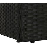  Ležaljka za sunčanje crna 195 x 60 cm poliratan | shoptok.hr