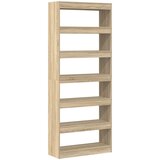 vidaXL knjigomat Sonoma Oak Sonoma oak Inženirski les 80 x 30 x 198 cm | Shoptok.si