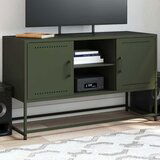 Furnova TV omarica olivno zelena 100,5x39x60,5 cm jeklo, (21922885) Cene