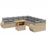  11-dijelni set vrtnih sofa od poliratana s jastucima bež | shoptok.hr