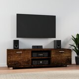 Maison Chic TV omarica - TV stojalo - Televizijska omarica dimljeni hrast 140x40,5x35 cm inženirski les, (21698880) | Shoptok.si