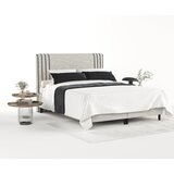 Maison de Rêve Svijetlo sivi tapecirani bračni krevet s prostorom za odlaganje 140x200 cm Musca – | shoptok.hr