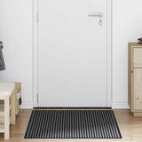 vidaXL Otirač Striped Crna i Siva 80 x 120 cm Polipropilen, PVC Cijene