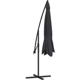  Konzolni suncobran s aluminijskom šipkom 350 cm crni | shoptok.hr