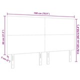  Naslon za glavo Enostaven dizajn Temno siva 180 cm Kordurojska tkanina, (22051096) | Shoptok.si