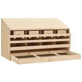  Gnijezdo za nesilice s 4 odjeljka 106x40x59 cm masivna borovina | shoptok.hr