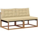  2 kom. Srednja sofa za van Čvrsto drvo akacije Prirodna | shoptok.hr