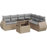 vidaXL 7-dijelni set vrtnih sofa od poliratana s jastucima bež | shoptok.hr