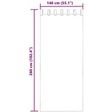 Voile zavjese s gornjim jezičcima 2 kom krem | shoptok.hr