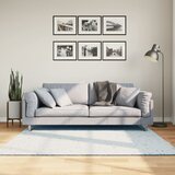 vidaXL Preproga s kratkimi vlakni mehka pralna modra 160x160 cm Cene