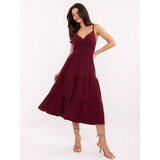 Italy Moda Dress-MI-SK-62200.76-burgundy | Shoptok.si