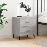 vidaXL Nočna omarica siva sonoma 40x35x47,5 cm inženirski les | Shoptok.si