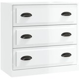  Komoda sjajna bijela 70x35,5x67,5 cm od konstruiranog drva | Eponuda.com
