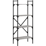 vidaXL Knjižna omara 4-nadstropna siva sonoma 56x31,5x138,5 cm in. les, (20801430) | Shoptok.si