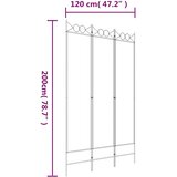 Sobna pregrada s 3 panela crna 120 x 200 cm od tkanine | Eponuda.com
