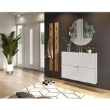Germania Kremno bela preklopna/stenska omarica za čevlje v hrastovem dekorju 100x83x18 cm Ameca – | Shoptok.si