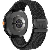 INF Združljiv s Samsung Galaxy Watch 8 Classic 40/44mm najlonski pleten elastični pašček Black, (5000085393) | Shoptok.si