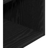 vidaXL Nočna omarica z predalom črna hrast 35x34x66,5 cm | Shoptok.si