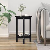  Stolić za kavu crni Ø 40x60 cm od masivne borovine | shoptok.hr