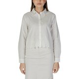 Jacqueline De Yong Srajce & Bluze Jdynola L/S Short Shirt W. Emb. Wvn 15343797 Bela | Shoptok.si
