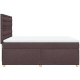 vidaXL Krevet s oprugama i madracem tamnosmeđi 140x200 cm tkanina | shoptok.hr