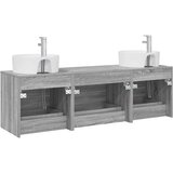  Set ormarića za kupaonicu 3 kom. Siva Sonoma 62,5 x 44,5 x 50 cm | shoptok.hr