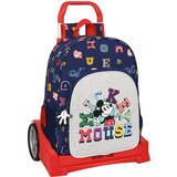  Školski Ruksak s Kotačima Mickey Mouse Clubhouse Only one Mornarsko plava 33 x 42 x 14 cm | shoptok.hr
