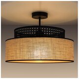  plafonski luster boho 1xE27/60W/230V, prečnik 40 cm, crna/ratan | Eponuda.com