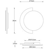 Globo 78393-14 - LED zidna svetiljka ROJAS LED/14W/230V 3000K | Eponuda.com
