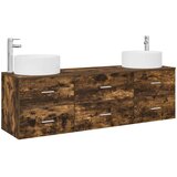  Set namještaja za kupaonicu 3 kom. Dimljeni hrast Smeđa 49,5 x 44,5 x 65,5 cm | Shoptok.si