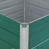  Povišena vrtna gredica 100 x 100 x 45 cm pocinčani čelik zelena | Eponuda.ba