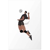  Plakat - Volleyball Player on a Light Background - Illustration 21x30 Bez okvira s margom | shoptok.hr