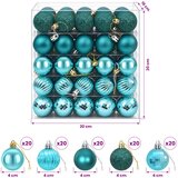  Set božićnih kuglica 100 kom. Zelena 4 cm Polistiren | shoptok.hr