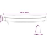 vidaXL Pokrov za zunanjo mizo Črna 102 x 102 x 10 cm 420D tkanina | Shoptok.si
