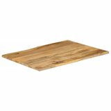 Stolna ploča sa živim rubom 90x80x3,8 cm od masivnog drva manga | shoptok.hr