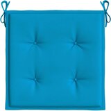 vidaXL jastuci za vrtne stolice 6 kom plavi 40 x 40 x 3 cm od tkanine | shoptok.hr