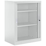 eurokraft pro Omara z rolojem, ŠxG 800 x 450 mm, višina 1050 mm, svetlo siva | Shoptok.si