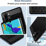 Techsuit Carbon Silicone ovitek za Huawei P30 Pro – moder | Shoptok.si