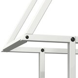  stojalo za drva belo 50x25x60 cm hladno valjano jeklo | Shoptok.si