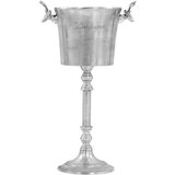  Rashlađivač za pjenušac od punog aluminija 39x29x71 cm srebrni | shoptok.hr