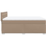  s oprugama i madrac cappuccino 140x190cm od umjetne kože | shoptok.hr
