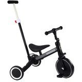 Lean_Toys Tricikel PRO50 z ročajem za potiskanje črna | Shoptok.si