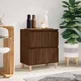  Komoda boja smeđeg hrasta 60 x 35 x 70 cm konstruirano drvo Cijene