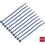 TRU COMPONENTS TC-12533340 vezice 100 mm 2.5 mm plava boja metal detektabilna 100 St. | Eponuda.ba
