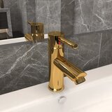 vidaXL Kopalniška armatura za umivalnik zlata 130x176 mm Cene