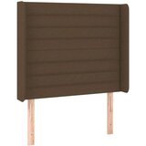  Box spring postelja z vzmetnico LED temno rjava 100x200cm blago, (20898697) | Shoptok.si