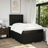  Krevet box spring s madracem crni 120 x 190 cm od tkanine | shoptok.hr