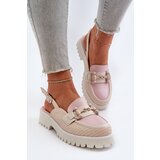S. BARSKI Women's Flat Heeled Sandals with Beige Ornament D&A | shoptok.hr